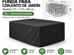 Funda exterior para Mesa y sillas 173 x 215 x 89cm.