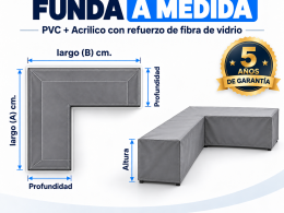 Funda para Sofá de exterior modular en «L» a medida