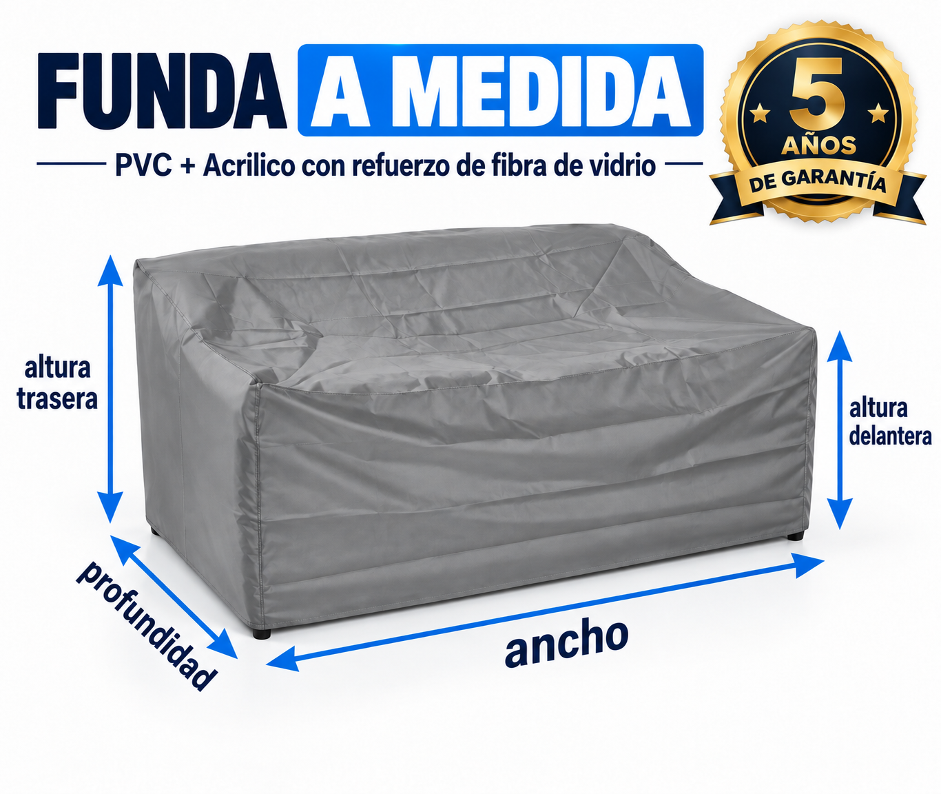 Funda para Sofá de Jardin a medida