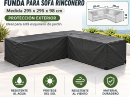 Funda para rinconera de jardín de 295 x 295