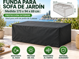 Funda Sofá de jardín 2-3 plazas 173x94x69cm
