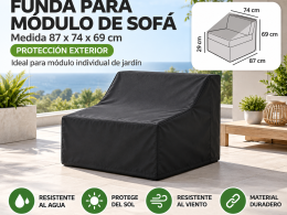 Funda para módulo central 87 x 74 x 69 x 28cm