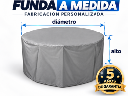 Funda exterior circular para mesa de Jardin a medida